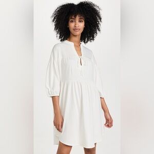Skin White Mini Caftan Dress NWOT